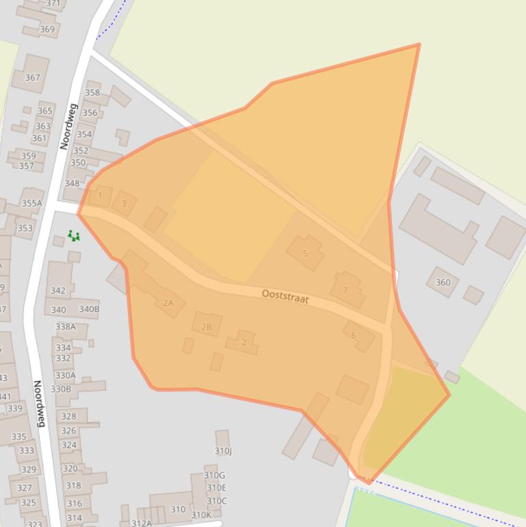 Kaart van postcodegebied 4333KP.