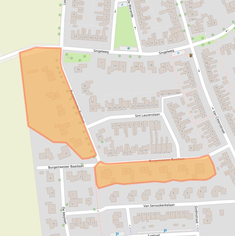 Kaart van postcodegebied 4333LJ.