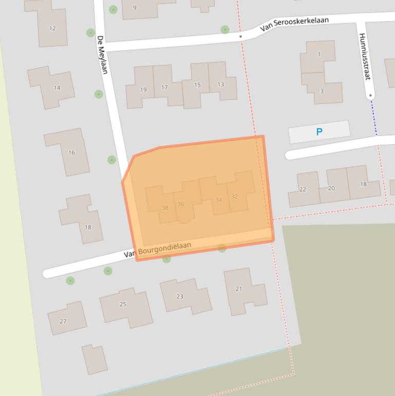 Kaart van postcodegebied 4333LR.