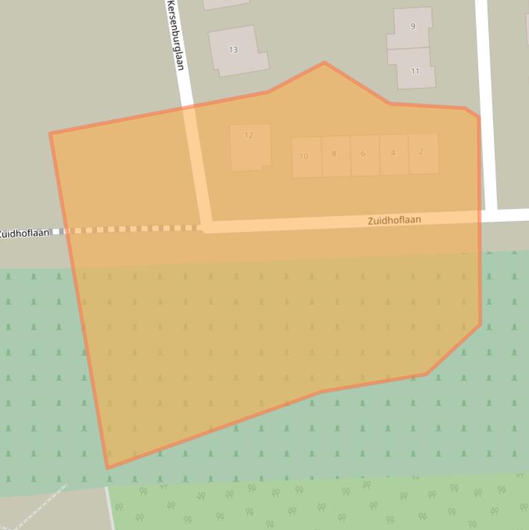 Kaart van postcodegebied 4333LW.