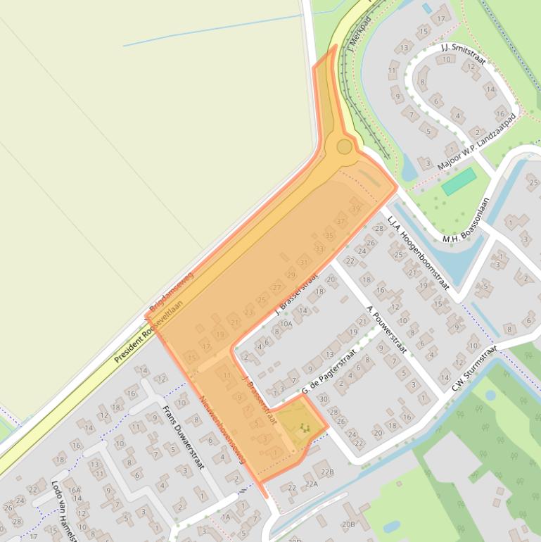 Kaart van postcodegebied 4333MA.