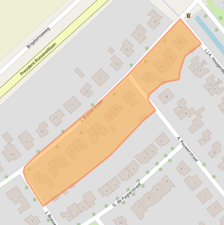 Kaart van postcodegebied 4333MB.