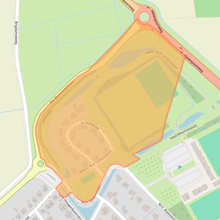 Kaart van postcodegebied 4333MJ.
