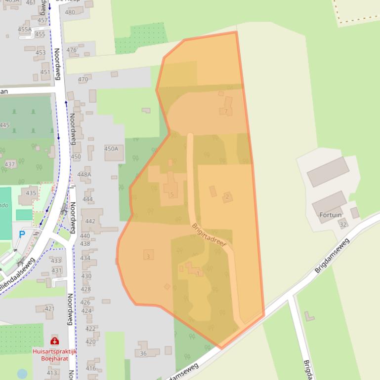 Kaart van postcodegebied 4333RB.