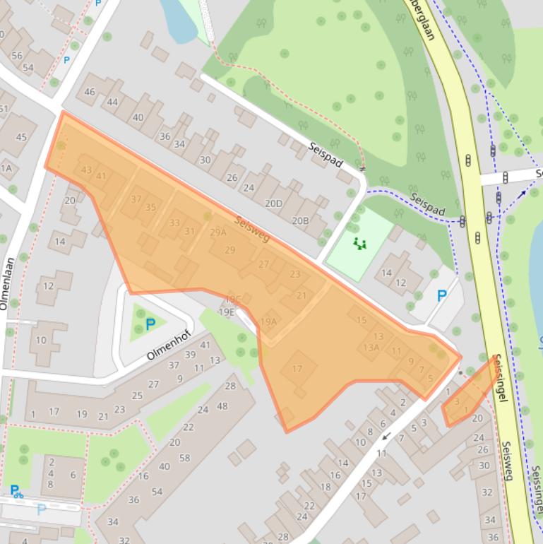 Kaart van postcodegebied 4334AD.