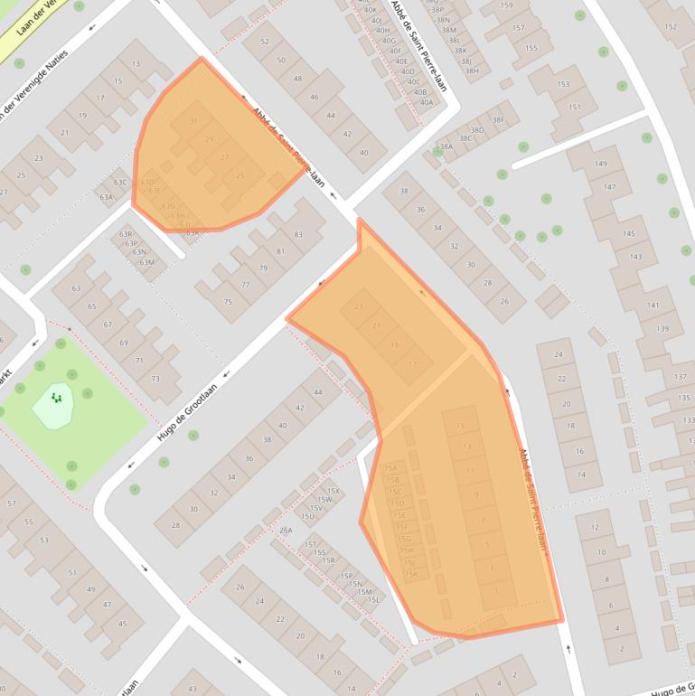 Kaart van postcodegebied 4334AN.