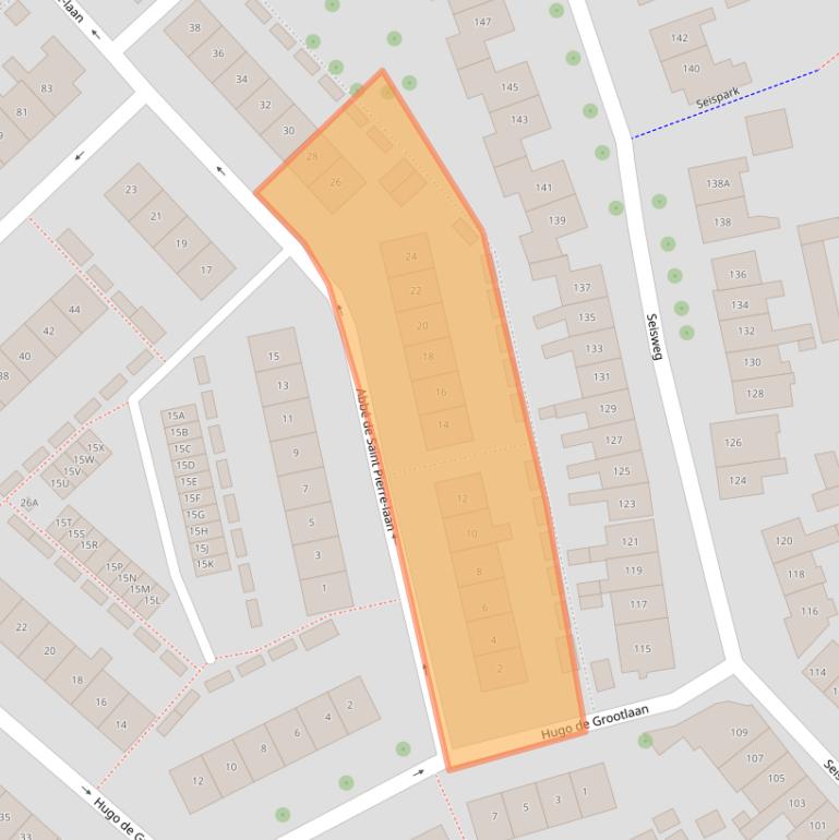 Kaart van postcodegebied 4334AP.