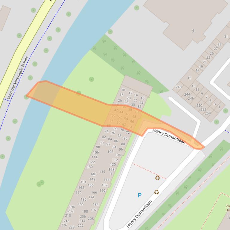 Kaart van postcodegebied 4334BB.