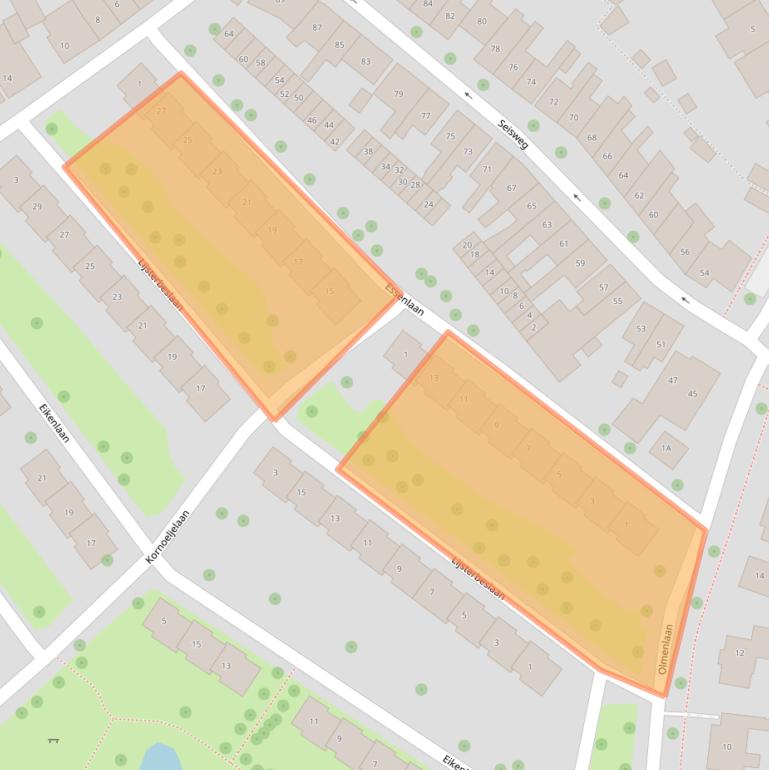 Kaart van postcodegebied 4334BL.