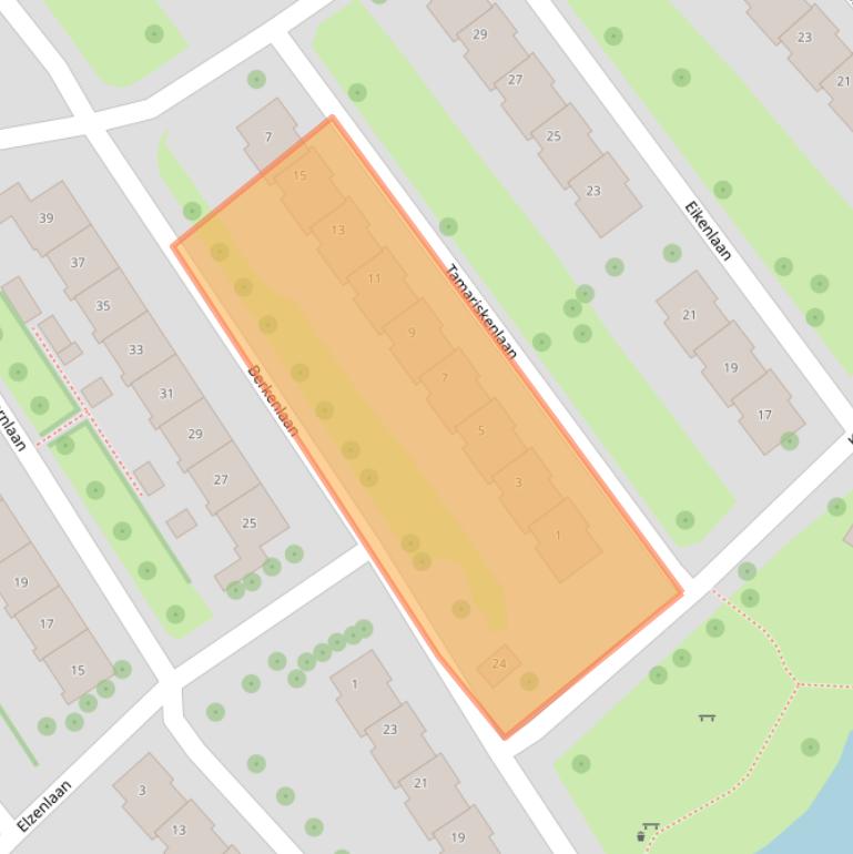 Kaart van postcodegebied 4334BR.