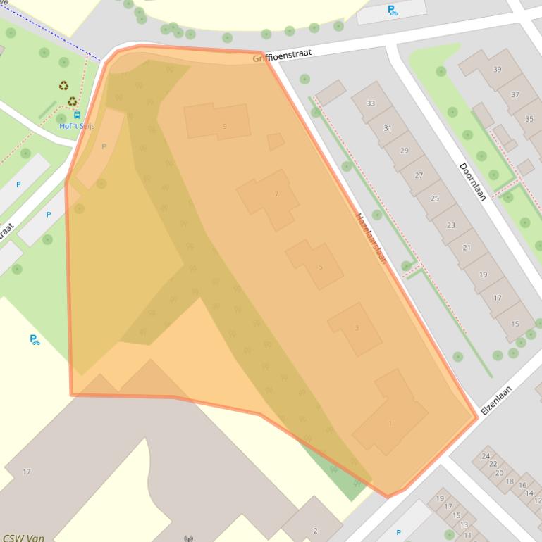 Kaart van postcodegebied 4334BV.