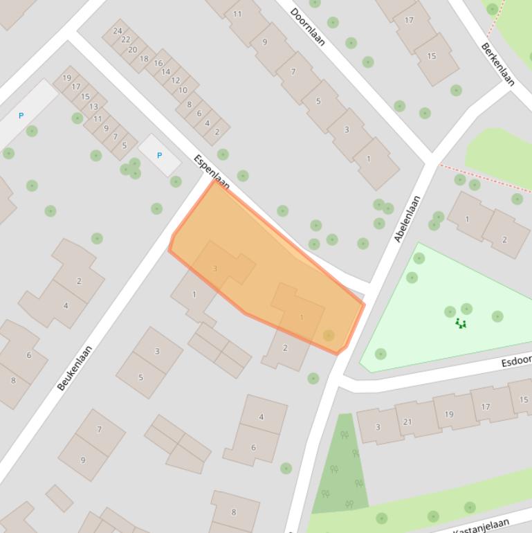 Kaart van postcodegebied 4334BX.