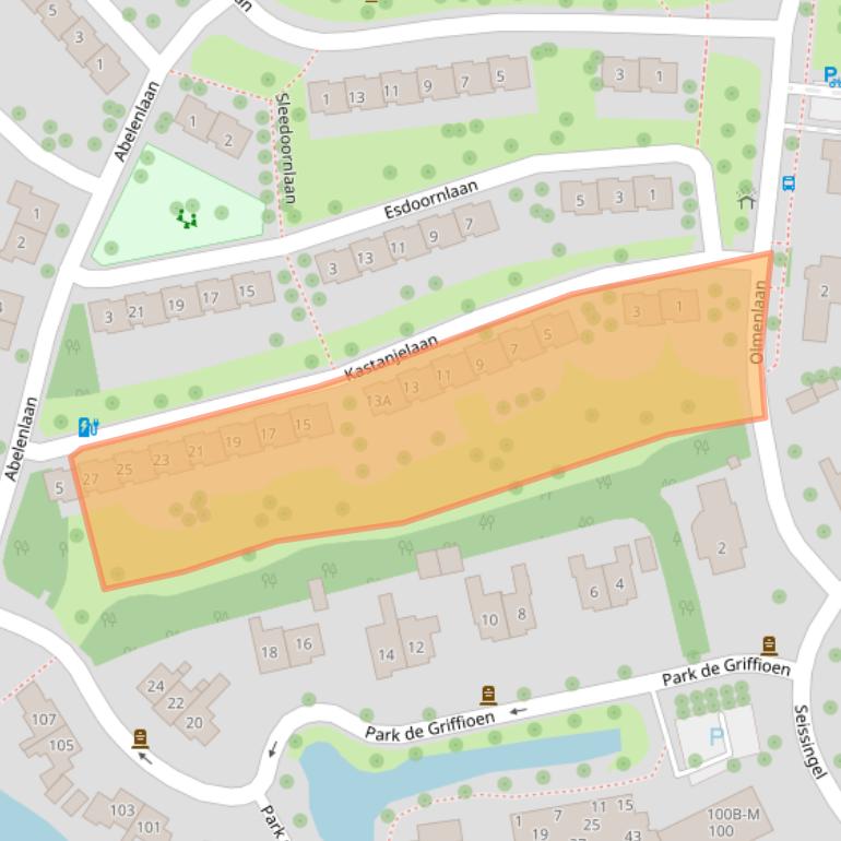Kaart van postcodegebied 4334CD.