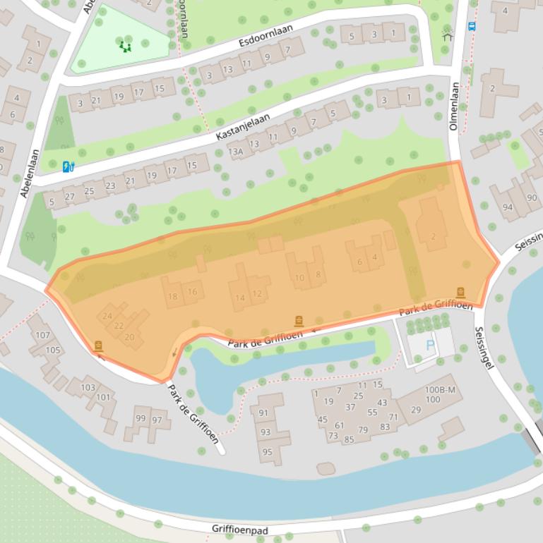 Kaart van postcodegebied 4334CJ.