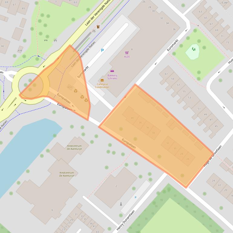 Kaart van postcodegebied 4334EC.