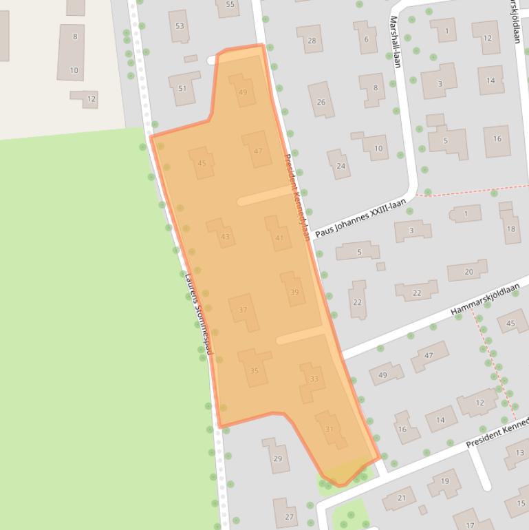 Kaart van postcodegebied 4334EG.