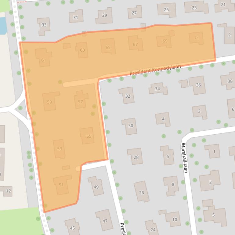 Kaart van postcodegebied 4334EH.