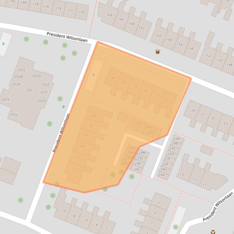 Kaart van postcodegebied 4334GB.