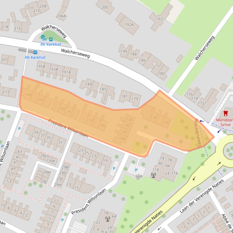 Kaart van postcodegebied 4334GE.