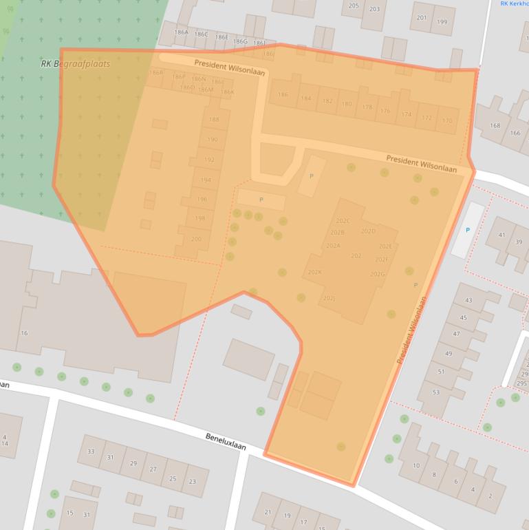 Kaart van postcodegebied 4334GG.