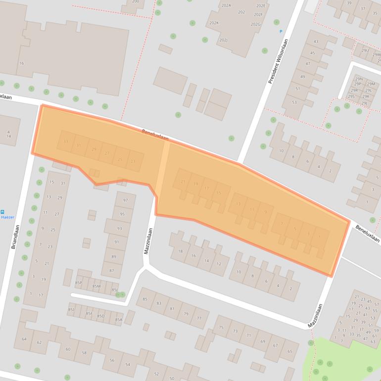 Kaart van postcodegebied 4334GH.
