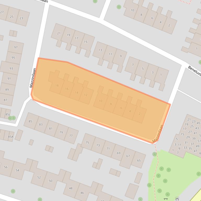 Kaart van postcodegebied 4334GM.