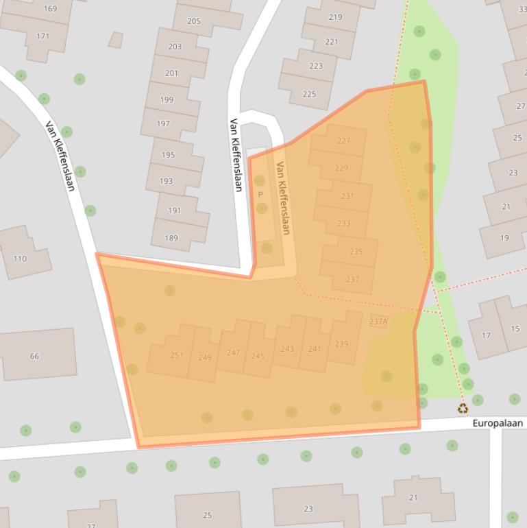 Kaart van postcodegebied 4334HH.