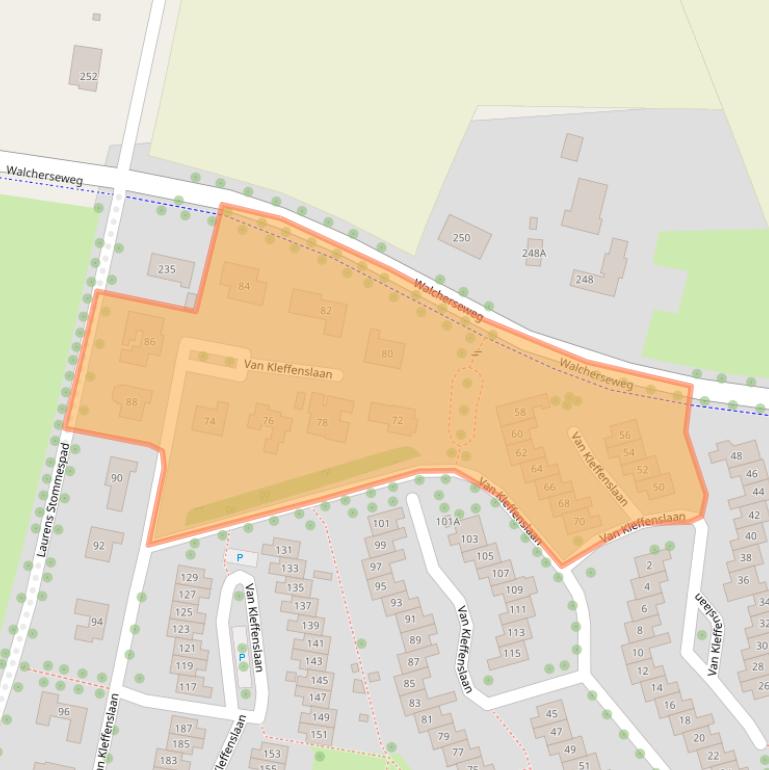 Kaart van postcodegebied 4334HK.