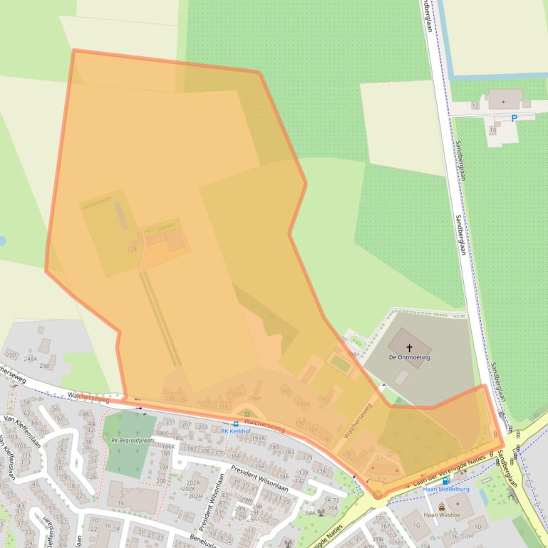 Kaart van postcodegebied 4334NB.