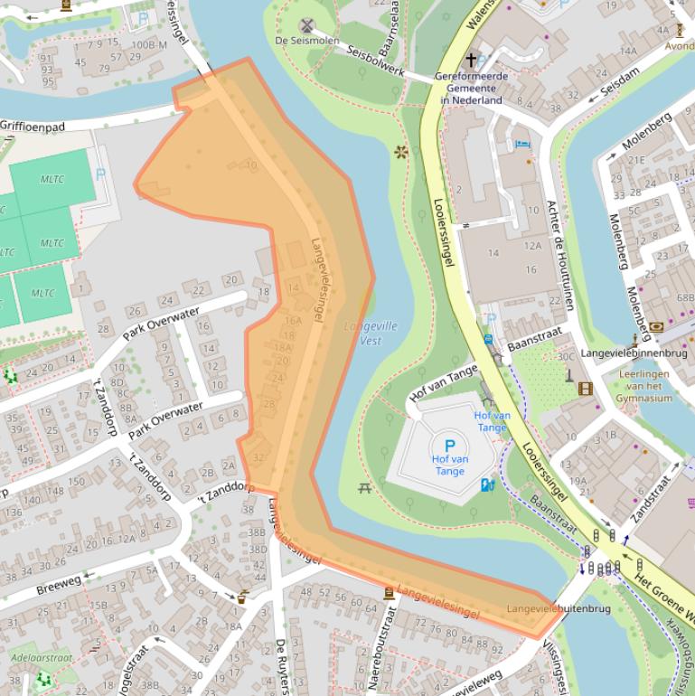 Kaart van postcodegebied 4335AA.