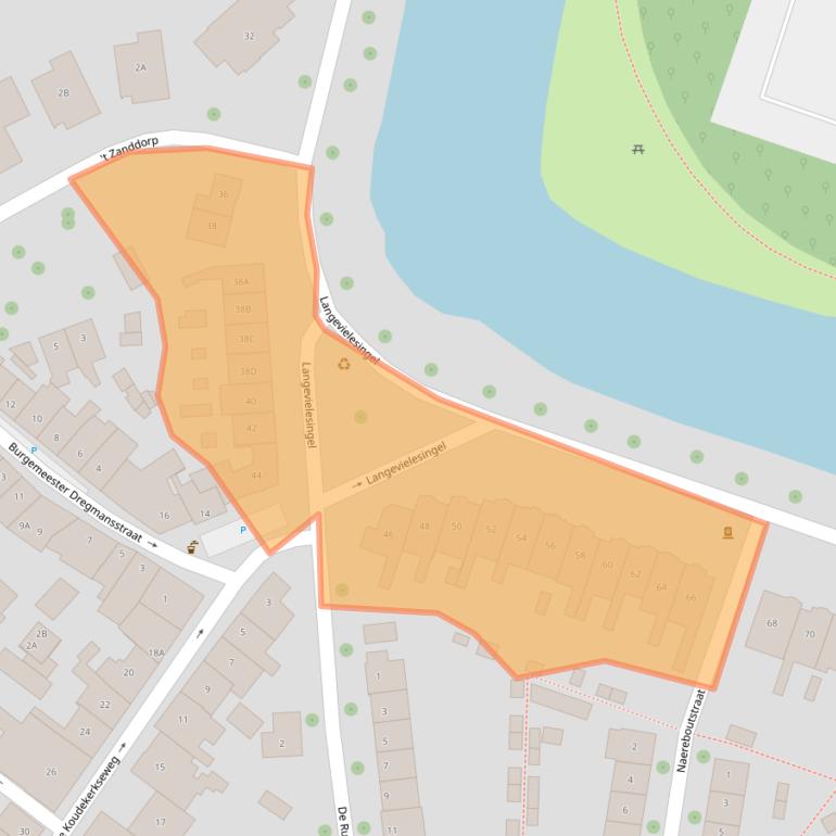 Kaart van postcodegebied 4335AB.