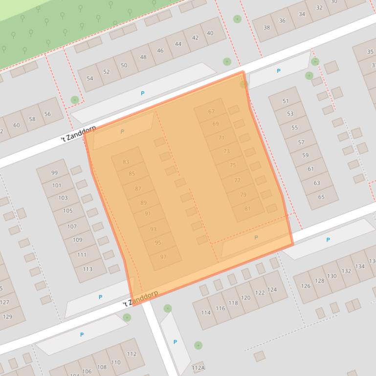 Kaart van postcodegebied 4335AG.