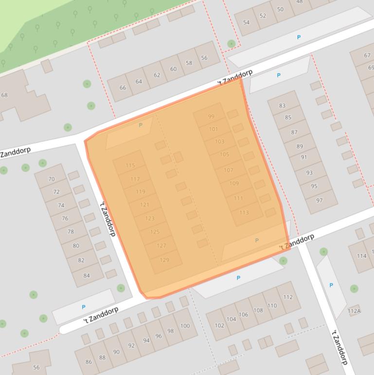 Kaart van postcodegebied 4335AH.