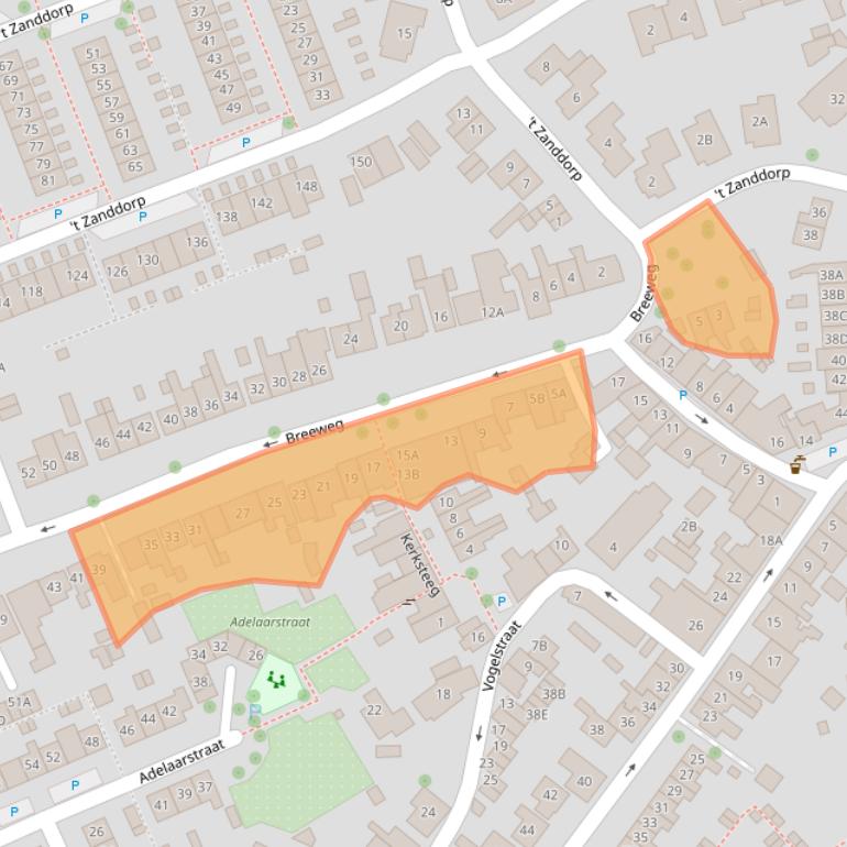 Kaart van postcodegebied 4335AN.