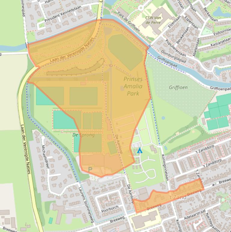 Kaart van postcodegebied 4335AS.