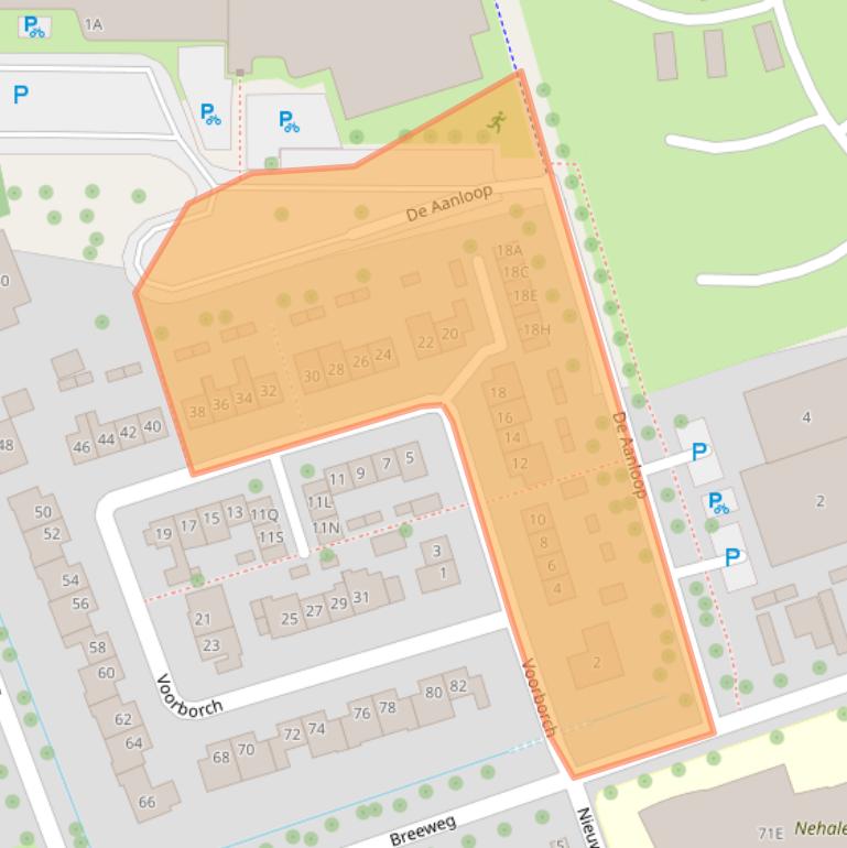 Kaart van postcodegebied 4335AV.