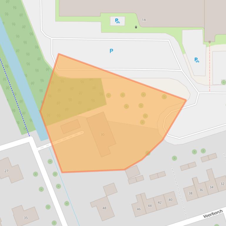 Kaart van postcodegebied 4335AZ.