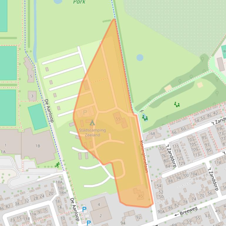 Kaart van postcodegebied 4335BB.