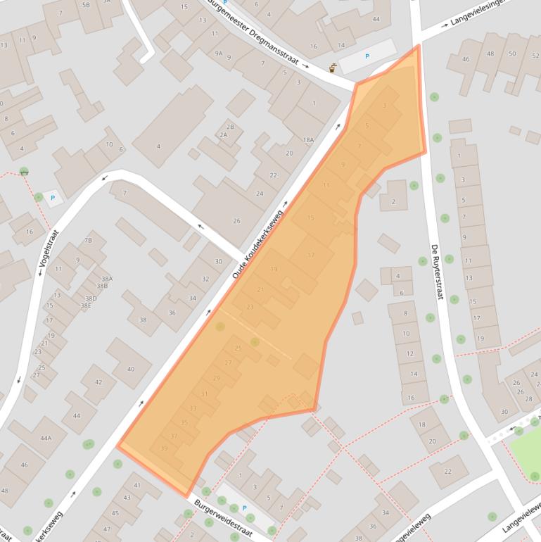 Kaart van postcodegebied 4335CA.