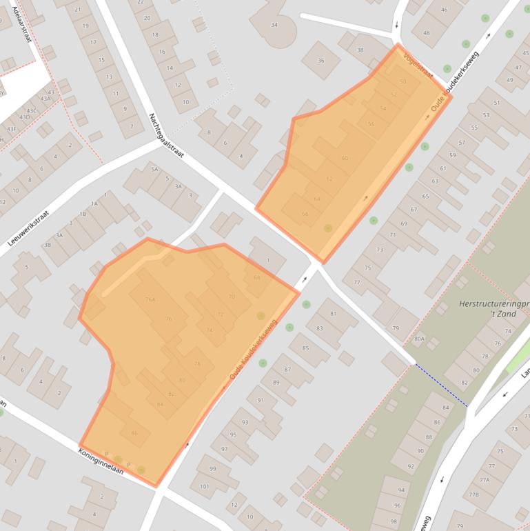 Kaart van postcodegebied 4335CE.