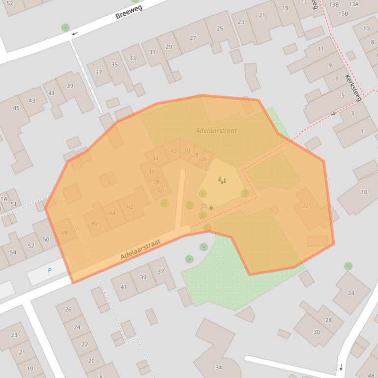 Kaart van postcodegebied 4335CL.