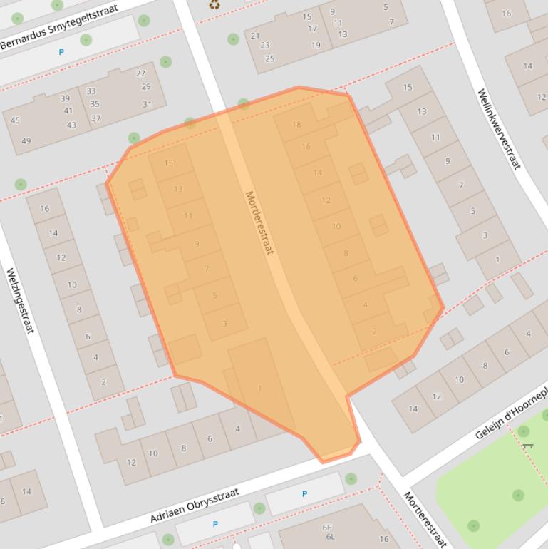Kaart van postcodegebied 4335CX.