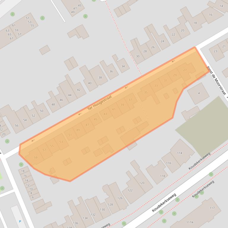 Kaart van postcodegebied 4335EM.