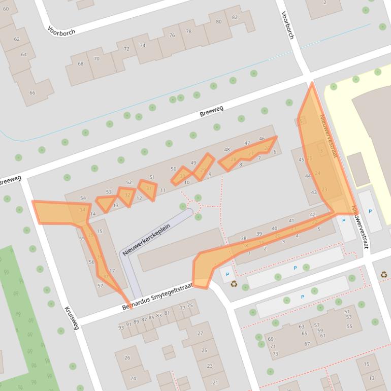 Kaart van postcodegebied 4335ET.
