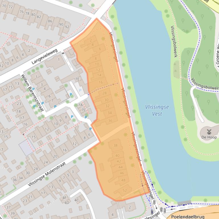 Kaart van postcodegebied 4335GA.