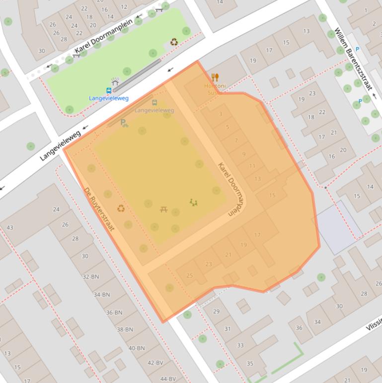 Kaart van postcodegebied 4335GC.