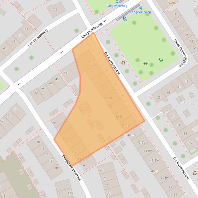 Kaart van postcodegebied 4335GM.