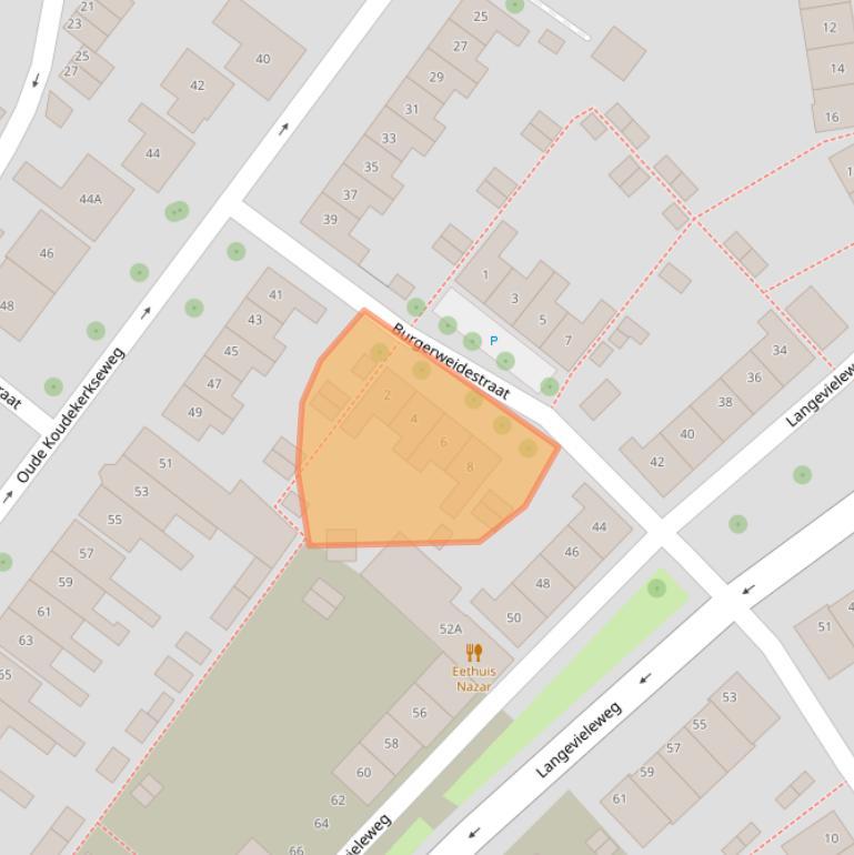 Kaart van postcodegebied 4335GR.