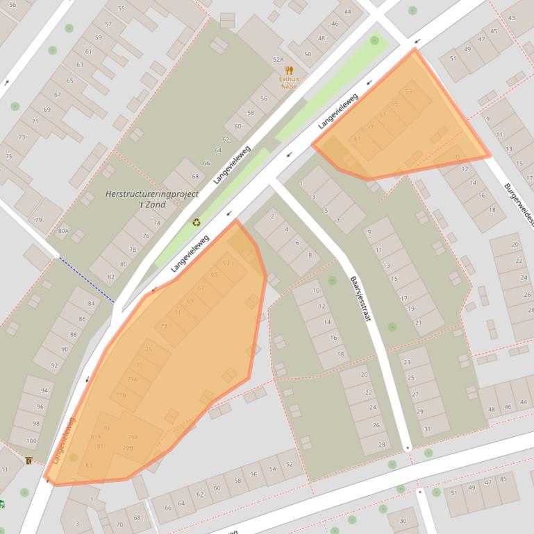 Kaart van postcodegebied 4335GT.