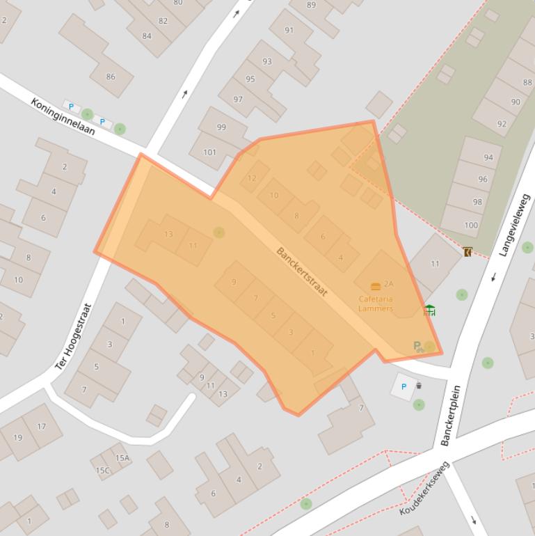 Kaart van postcodegebied 4335GZ.